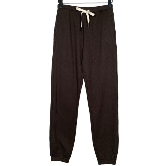 NWT n:Philanthropy Waffle Knit Jogger in Chocolate Brown - Picture 2 of 7
